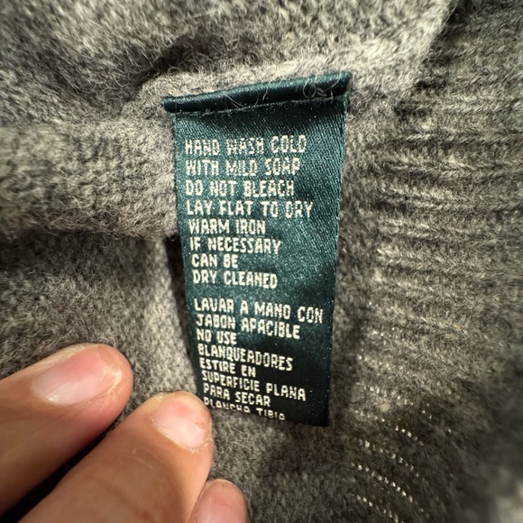 Vintage Lauren Ralph Lauren LRL Lambswool Sled Christmas Turtleneck Sweater L - Picture 9 of 9